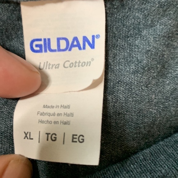 Gildan funny short sleeve t-shirt Men’s extra large, gray, very good condition - Picture 5 of 7
